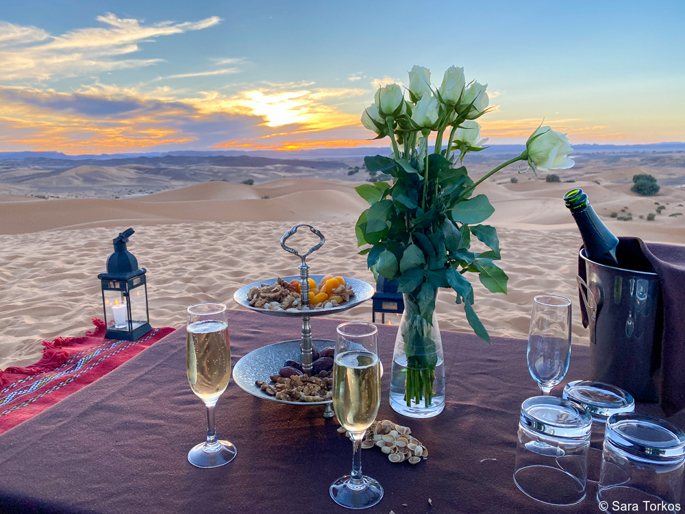Overnight desert camp Morocco