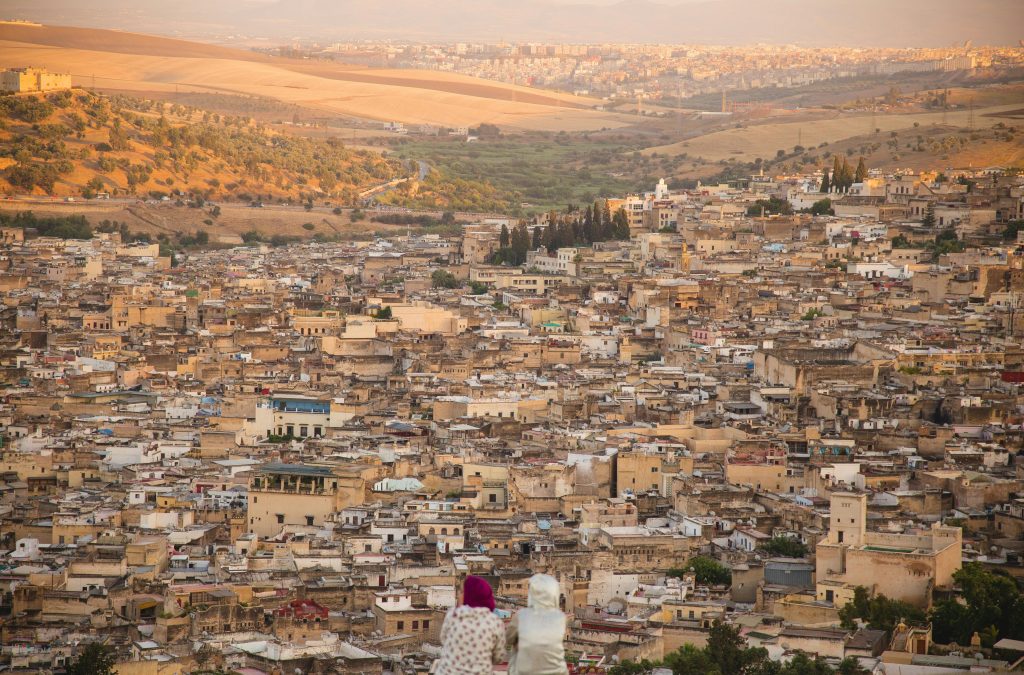 Fes ancient medina with vibrant souks and historic Moroccan architecture