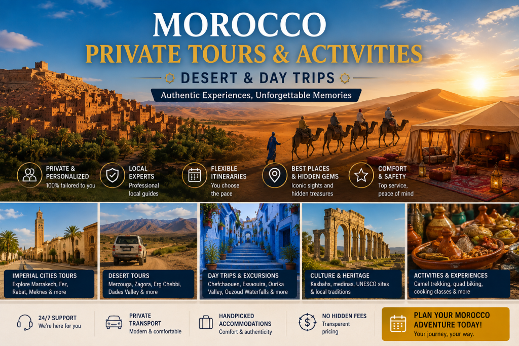 Morocco Private Tours and Activities | Desert & Day Trips