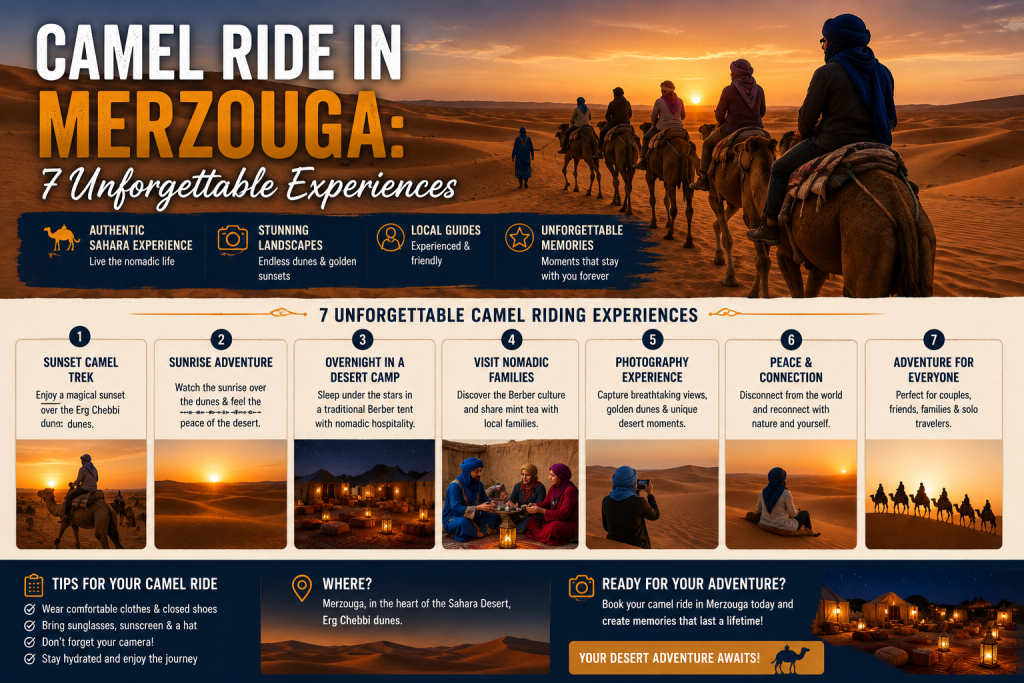 Camel Ride in Merzouga: 7 Unforgettable Experiences